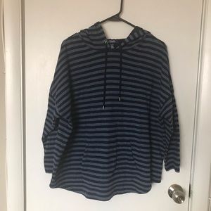 Chaps Hooded Striped Sweater - Size XL